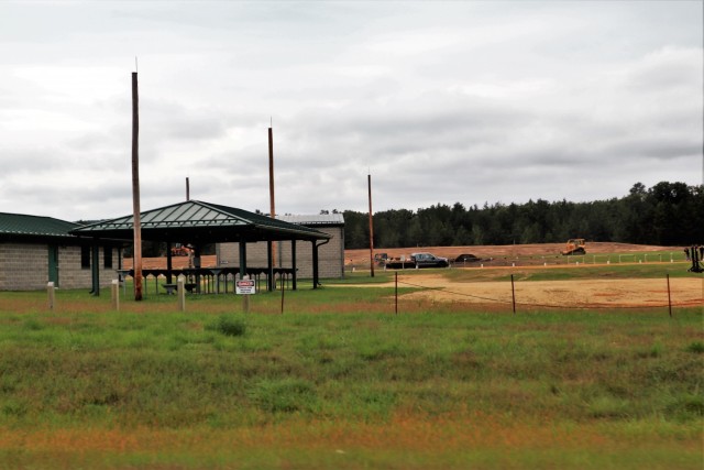 Completed berm work is shown Sept. 13, 2021, at Range 102 on South Post at Fort McCoy, Wis. Between Army engineer Soldiers working on the area as part of a troop project and members of the Fort McCoy Directorate of Plans, Training, Mobilization...