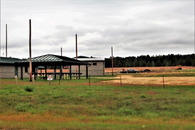 Completed berm work is shown Sept. 13, 2021, at Range 102 on South Post at Fort McCoy, Wis. Between Army engineer Soldiers working on the area as part of a troop project and members of the Fort McCoy Directorate of Plans, Training, Mobilization...