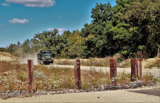 Fort McCoy Range Maintenance personnel are shown Sept. 23, 2021, constructing a fire and movement range on Range 4 at Fort McCoy. The smaller range is 100 meters wide by 150 meters long. The new range also is designed for training individual...
