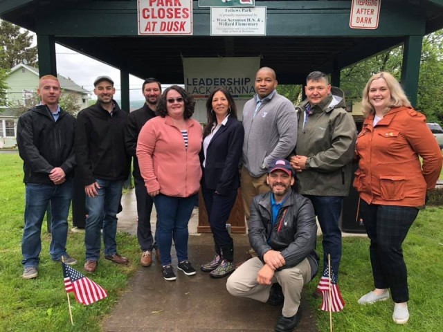 Tobyhanna Army Depot logistic management specialist, Frank Wanat and his Leadership Lackawanna 2021 Core Program team developed a "Hometown Heroes" banner program for the City of Scranton, designed to honor local heroes who have selflessly served our Nation.