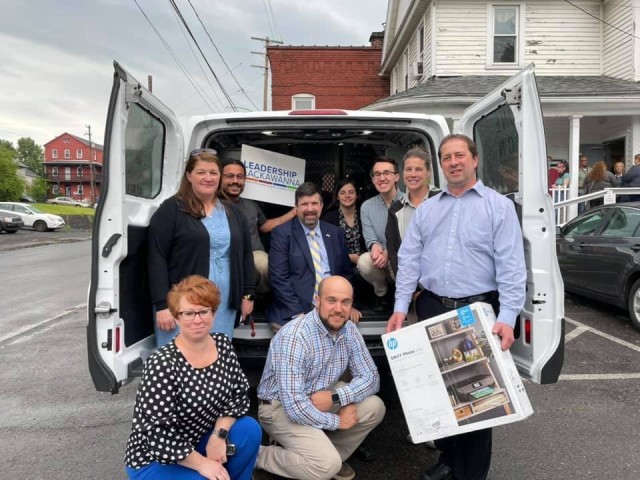 Bob Welsch, Chief of the Air-Traffic Control and Landing Systems/Range Threat Systems Division of the C4ISR Directorate, and his Leadership Lackawanna 2021 Core Program team updated and outfitted a vehicle for the Keystone Mission, allowing the organization to perform vital outreach to those experiencing homelessness in Northeastern Pennsylvania.