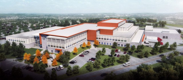 See this rendering of the projected look of the Fort Leonard Wood Replacement Hospital from the designers in 2020.