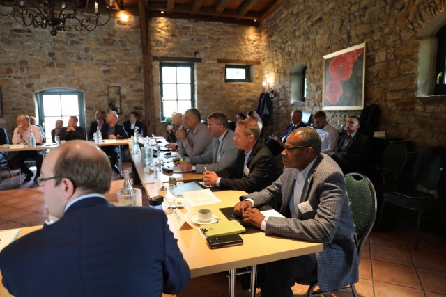 Nearly 40 host nation support professionals representing 15 nations attended the National Territorial Commanders Committee meeting in Deidesheim, Germany October 4-6, 2021. 21st Theater Sustainment Command Commanding General, Maj. Gen. James Smith...