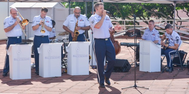 The United States Air Force Band of the Pacific performs.