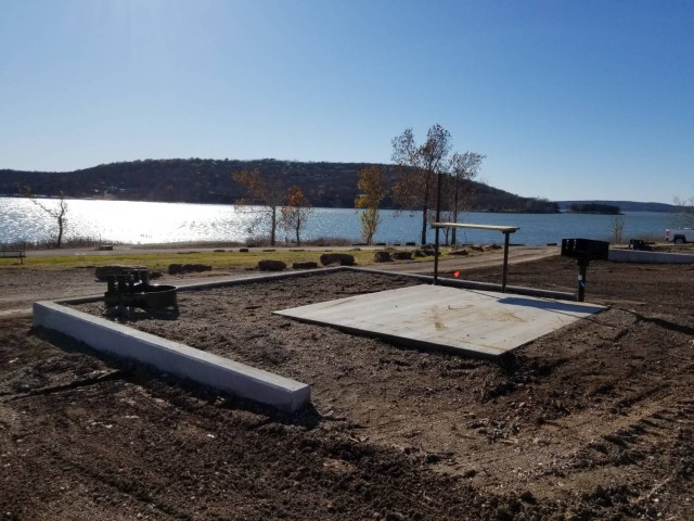 Park restoration project at Snake Creek Recreation Area on Lake Tenkiller after the 2018 tornado.