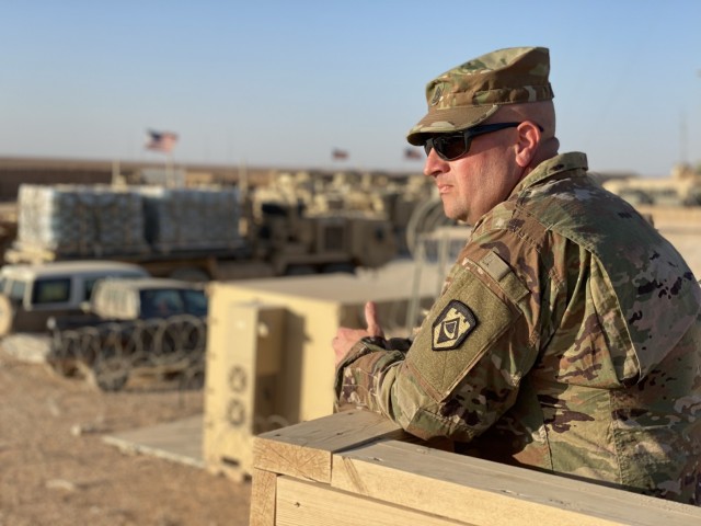 The 111th TEB has Soldiers serving in seven countries across the Central Command (CENTCOM) Area of Operations (AO). But for one TEB Soldier, Sgt. 1st Class Casey Phalen, a survey and design Noncommissioned Officer, his time has been split between...