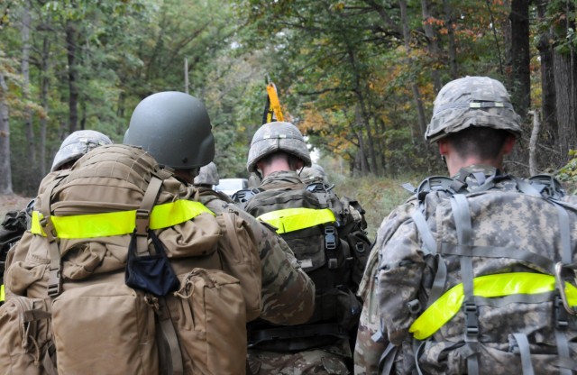 Reserve Officers' Training Corps cadets from Drexel University march to their next event during this year’s 2nd Brigade Ranger Challenge Competition held Oct. 22-24 at various training areas on Joint Base McGuire-Dix-Lakehurst, New Jersey....