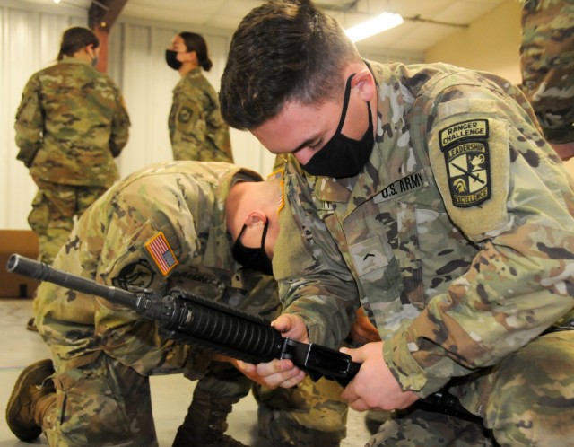 Cadet Ryan Ott, Drexel University Reserve Officers' Training Corps, competes in the 2nd Brigade Ranger Challenge Competition held Oct. 22-24 on Joint Base McGuire-Dix-Lakehurst, New Jersey. Ranger Challenge is designed to test cadets’ mental and...