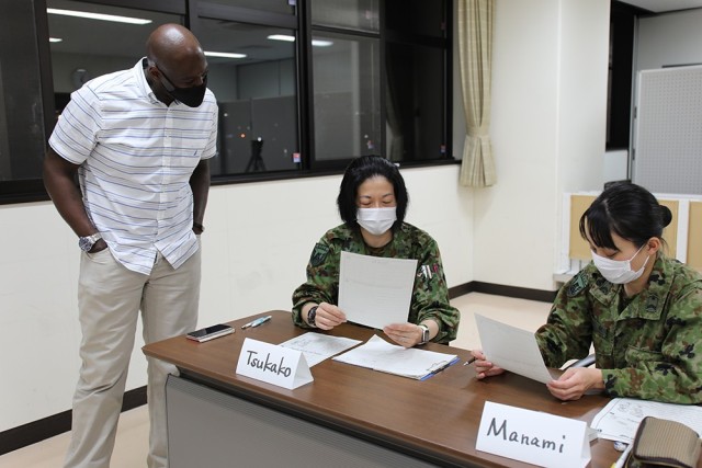 Camp Zama teacher volunteers to teach evening English class for JGSDF members
