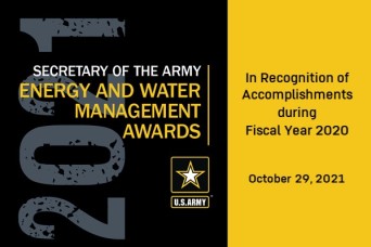 2021 Annual Secretary of the Army Energy and Water Management Awards Presented