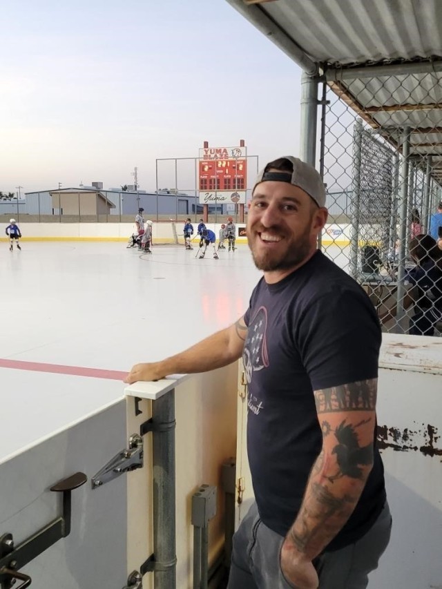 Justin Schaeffer coaches and was recently elected to serve as a YYHL board member. His family is heavily involved with nine of his children playing hockey. (Loaned photo)