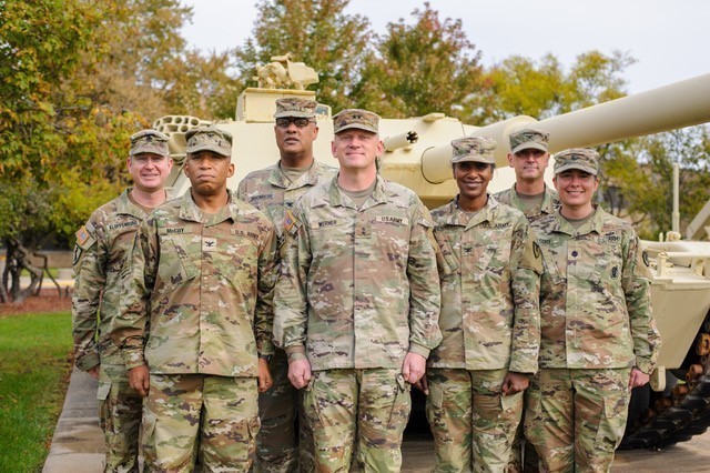 U.S. Army Tank-automotive and Armaments Command’s commanding general and depot and arsenal commanders take a moment away from discussing modernization during the TACOM Depot and Arsenal Commanders’ Forum Oct. 26-28 to pose for a group photo. ...