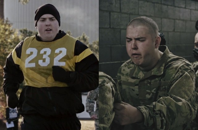 Riley Barnard, a native of southern Illinois, had to lose 100 pounds to join the Army. Barnard said he was inspired by his great grandfather&#39;s military legacy. 