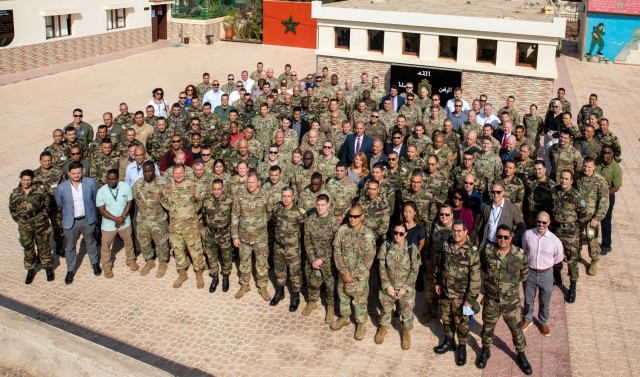 Military planners gather in Agadir, Morocco, Oct. 28, 2021, to make initial coordination for African Lion 22. U.S. Army Southern European Task Force, Africa, supported U.S. Africa Command as the lead agent for planning the combatant command&#39;s largest annual exercise. U.S. military planners joined partners from Morocco, Tunisia, Senegal, Ghana, the United Kingdom, the Netherlands and elsewhere to discuss initial plans for USAFRICOM&#39;s premier exercise. 