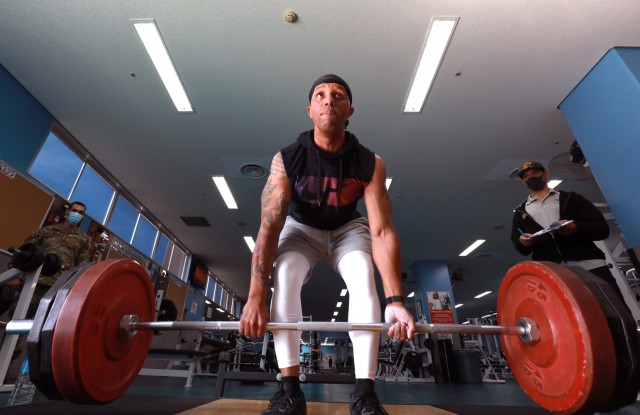 Camp Zama Soldier completes 1,100-Pound Challenge as part of One Health Week