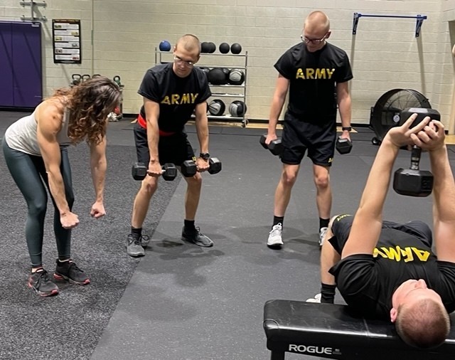 In partnership with the Army Wellness Center, McDonald Army Health Center, Morale Welfare and Recreation, the Regimental Memorial Chapel, and the 128th Aviation Battalion, Soldiers participated in a training program covering the five domains of H2F.