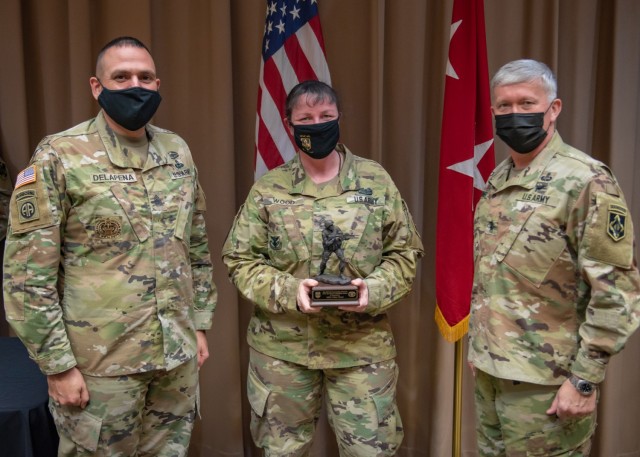 Master Sgt. Claire Wood, MSCoE and Fort Leonard Wood senior retention operations NCO, is a MSCoE Career Counselor and Retention NCO Excellence in Retention Award winner for fiscal year 2021. The award is given to individuals who demonstrated...