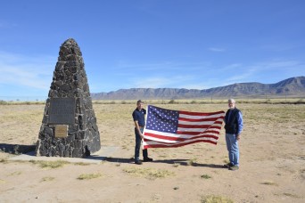 Special flag unfurled at Trinity Site