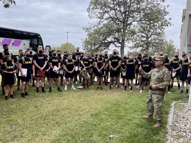 Graduating class 001-22 of the Basic Leader Course (BLC) at Camp Ashland, Nebraska, was the first group of Soldiers to complete the leadership course entirely in person since March 2020, due to COVID-19 putting a temporary pause on in-person...