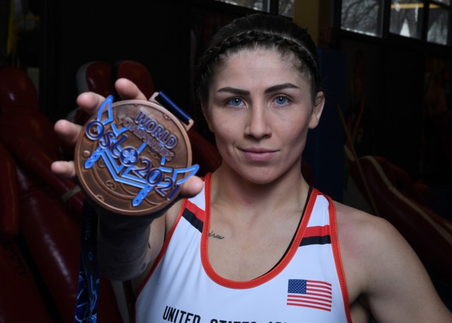 Army wrestler wins first World Championship medal