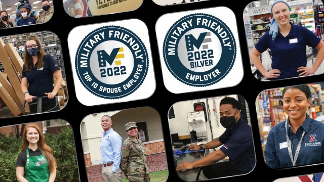 AAFES recognized as 2022 Military Friendly Employer, Spouse Employer
