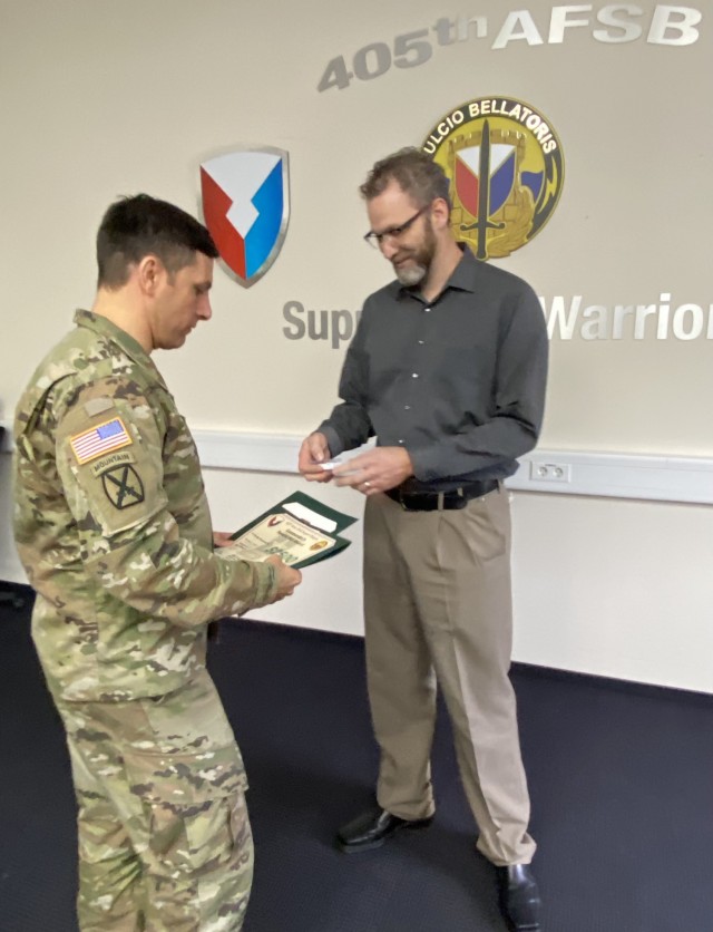 405th AFSB recognizes top performers supporting Operation Allies Welcome, more