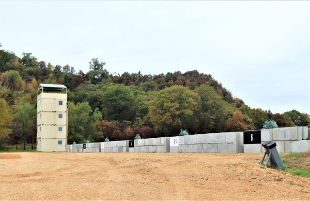 New firing line walls are shown Oct. 13, 2021, at Range 2 on North Post at Fort McCoy, Wis. The new walls are part of numerous fiscal year 2021 range improvements on the installation, including for live-fire ranges like Range 34. Fort McCoy has 31...