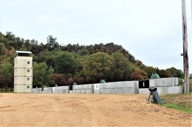 New firing line walls are shown Oct. 13, 2021, at Range 2 on North Post at Fort McCoy, Wis. The new walls are part of numerous fiscal year 2021 range improvements on the installation, including for live-fire ranges like Range 34. Fort McCoy has 31...