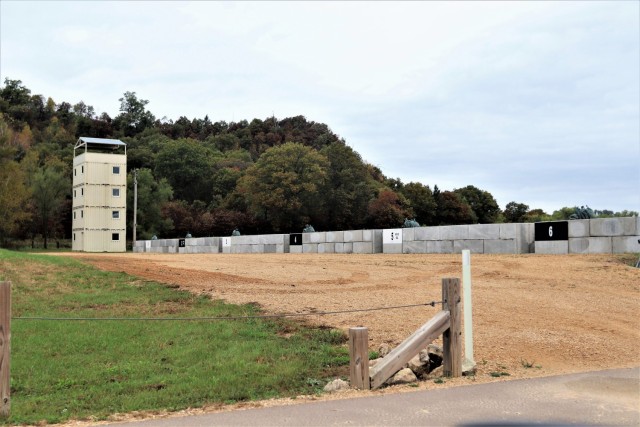 New firing line walls are shown Oct. 13, 2021, at Range 2 on North Post at Fort McCoy, Wis. The new walls are part of numerous fiscal year 2021 range improvements on the installation, including for live-fire ranges like Range 34. Fort McCoy has 31...