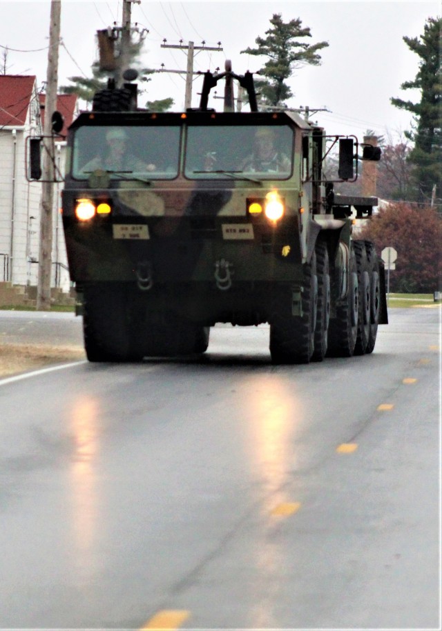 Soldiers and staff with the Fort McCoy Regional Training Site (RTS)-Maintenance training facility operate a military vehicle near their facility Oct. 28, 2021, at Fort McCoy, Wis. RTS-Maintenance at Fort McCoy trains Soldiers in the Army’s...