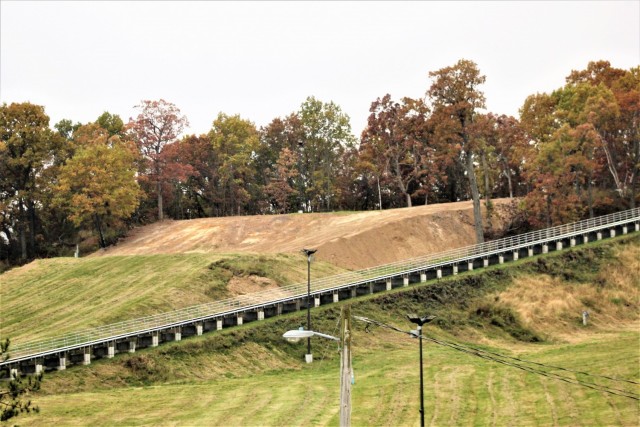 The top of the snowtubing hill is shown Oct. 28, 2021, at Whitetail Ridge Ski Area at Fort McCoy, Wis. The hill received a landscaping upgrade in late summer/early fall at Fort McCoy to improve the recreational experience at the hill and the ski...