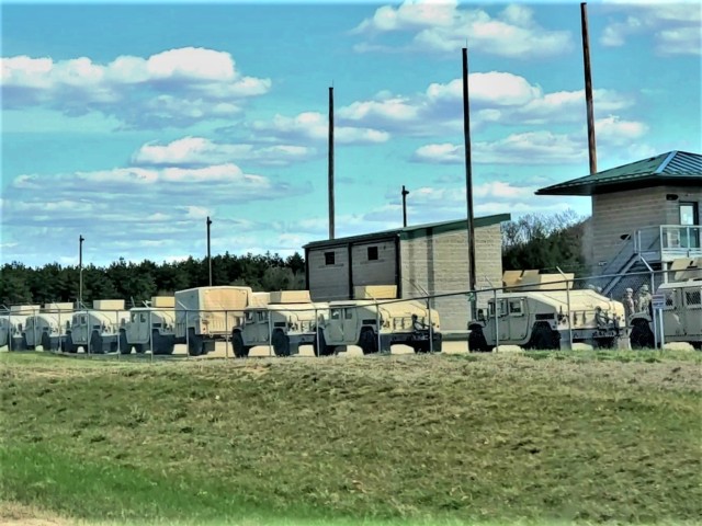Service members hold training at a range on South Post on April 18, 2021, at Fort McCoy, Wis. Thousands of military members trained at Fort McCoy in early April 2021 for weekend, extended combat, and institutional training events. Fort McCoy's...