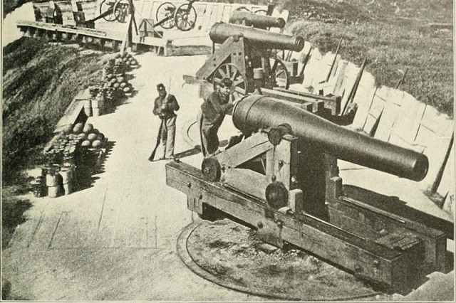 Artillery pieces used by the Union Army during the siege of Vicksburg, Miss.