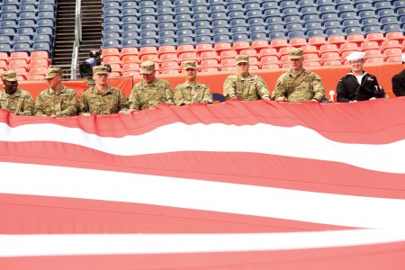 Photos: Broncos welcome military service members for 2022 Salute to Service  game