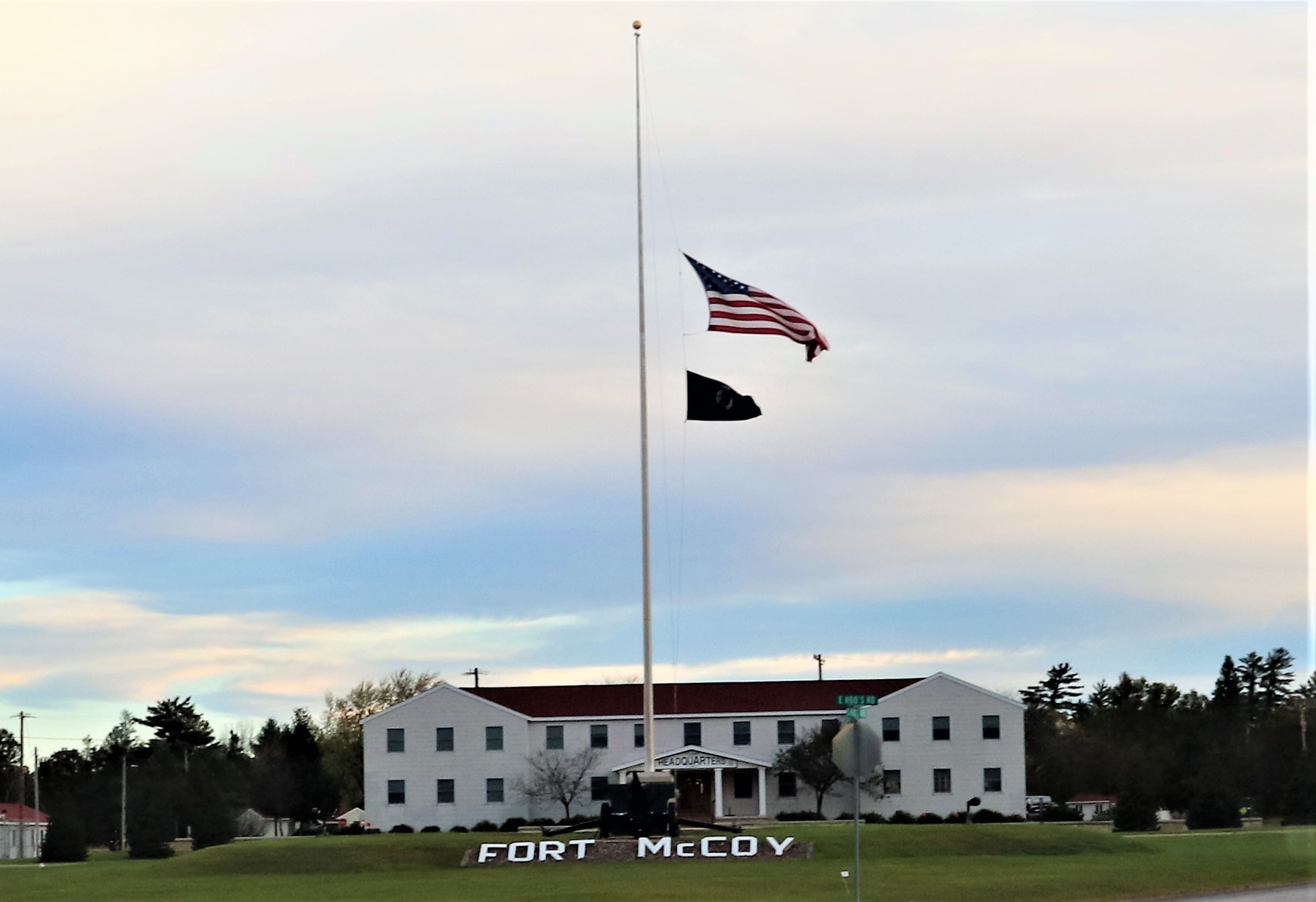 Photo Essay: Flag flown at half-staff at Fort McCoy for Pearl