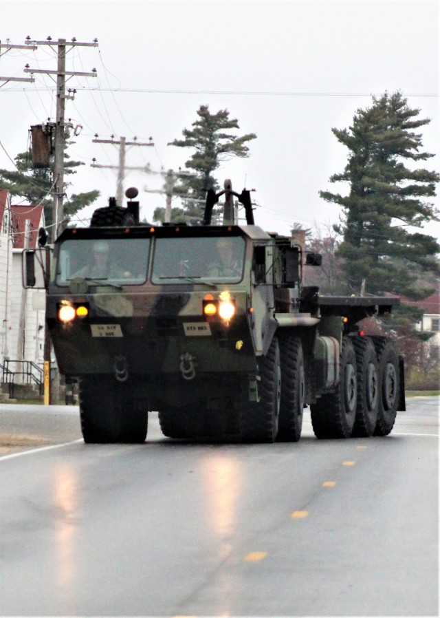Soldiers and staff with the Fort McCoy Regional Training Site (RTS)-Maintenance training facility operate a military vehicle near their facility Oct. 28, 2021, at Fort McCoy, Wis. RTS-Maintenance at Fort McCoy trains Soldiers in the Army’s...