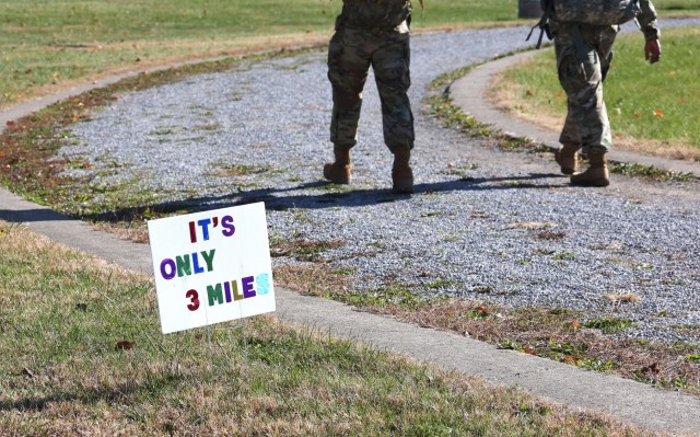 Soldiers, civilians and families of 83rd ARRTC deliver fun, food at 3rd annual holiday ruck march