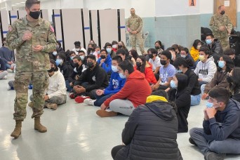 Fort Hamilton Leadership visits JROTC cadets