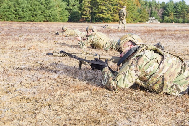 Civilian employees from the U.S. Army Combat Capabilities Development Command Soldier Center experience what it feels like to conduct squad rushes and sighting in while fully equipped in the field as part of the center’s Greening training held...