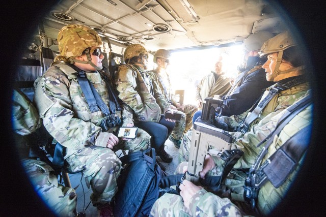 Civilian employees from the U.S. Army Combat Capabilities Development Command Soldier Center were transported to the field by Blackhawk helicopters flown by Rhode Island Army National Guard pilots during the center’s Greening training event held...