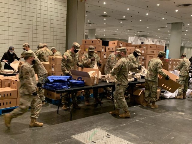 NY National Guard teams up with governor to distribute Thanksgiving turkeys