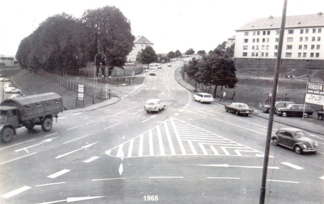 The main entrance to Smith Barracks in 1964. U.S. Photo Credit: U.S. Army Archive