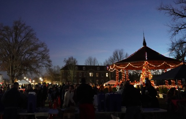 The annual Fort Knox Christmas tree lighting ceremony took place Dec. 2, 2021 at the Post Gazebo adjacent to Brooks Parade Field.