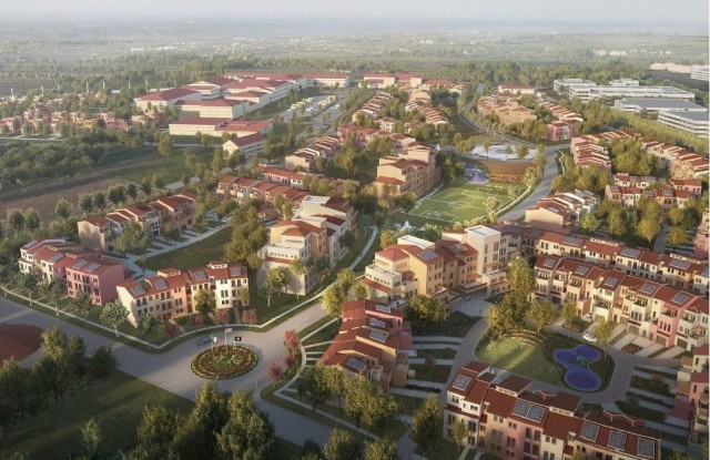 A digital rendering of the Villaggio Army Family Housing in Vicenza, Italy, Dec. 4, 2021. Vicenza's construction program is the Army’s current largest housing investment program valued at $373 million. (U.S. Army photo courtesy of USAG Italy Department of Public Works)