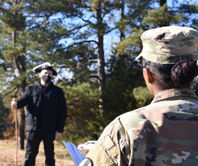 A 42 Alpha, human resource specialist, competes in the first Adjutant Generals Corps Regimental Association G1 Noncommissioned Officer and Soldier of the Year Competition at Fort Eustis, Va., Dec. 1, 2021