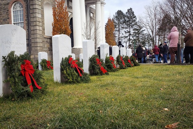 Friends, family, veterans, cadets and service members from across the nation ventured to the U.S. Military Academy to pay their respects to deceased service members and lay a wreath on their gravesites on Saturday at the West Point Cemetery. Each December, Wreaths Across America ensures to conduct wreath-laying ceremonies at Arlington National Cemetery and more than 2,500 additional locations in all 50 U.S. states to honor the fallen and those who served.