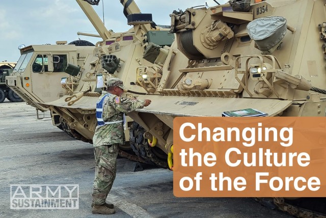 A guest evaluator from 1st Cavalry Division assists the Ground Readiness Evaluation Assessment and Training Team with verifying preventive maintenance checks and services performed on equipment from 3rd Armored Brigade Combat Team, 1st Cavalry...