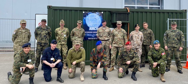 The NATO Movement Control HUB, was established in Ulm, Germany in late March as part of the Allied Movement Control Center and welcomed 13 national representatives who played critical roles in the coordination and deconfliction of Allied cross border movements, during an event April 23.