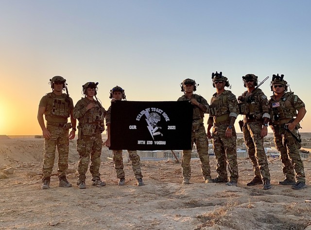 Soldiers from the 18th Ordnance Company (Explosive Ordnance Company) served at seven different locations across Iraq during a six-month deployment.  The 18th EOD Company is part of the 192nd EOD Battalion, 52nd EOD Group and 20th Chemical, Biological, Radiological, Nuclear, Explosives (CBRNE) Command, the U.S. Department of Defense’s premier all hazards formation.  Courtesy photo.