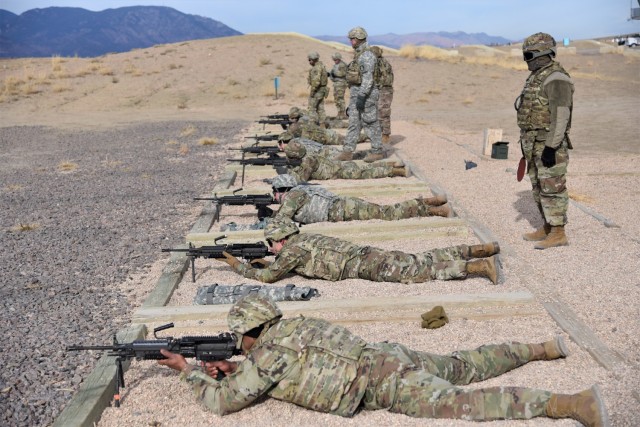 Soldiers from the 4th and 18th Space Companies, 1st Space Battalion, 1st Space Brigade, qualify on the M249 Squad Automatic Weapon, or “SAW” for short – the standard light machine gun of the Army – at Fort Carson, Colorado, Dec. 6, 2021....